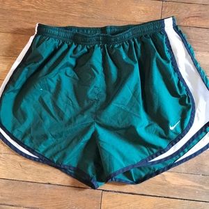 Green Nike Dri Fit Running shorts